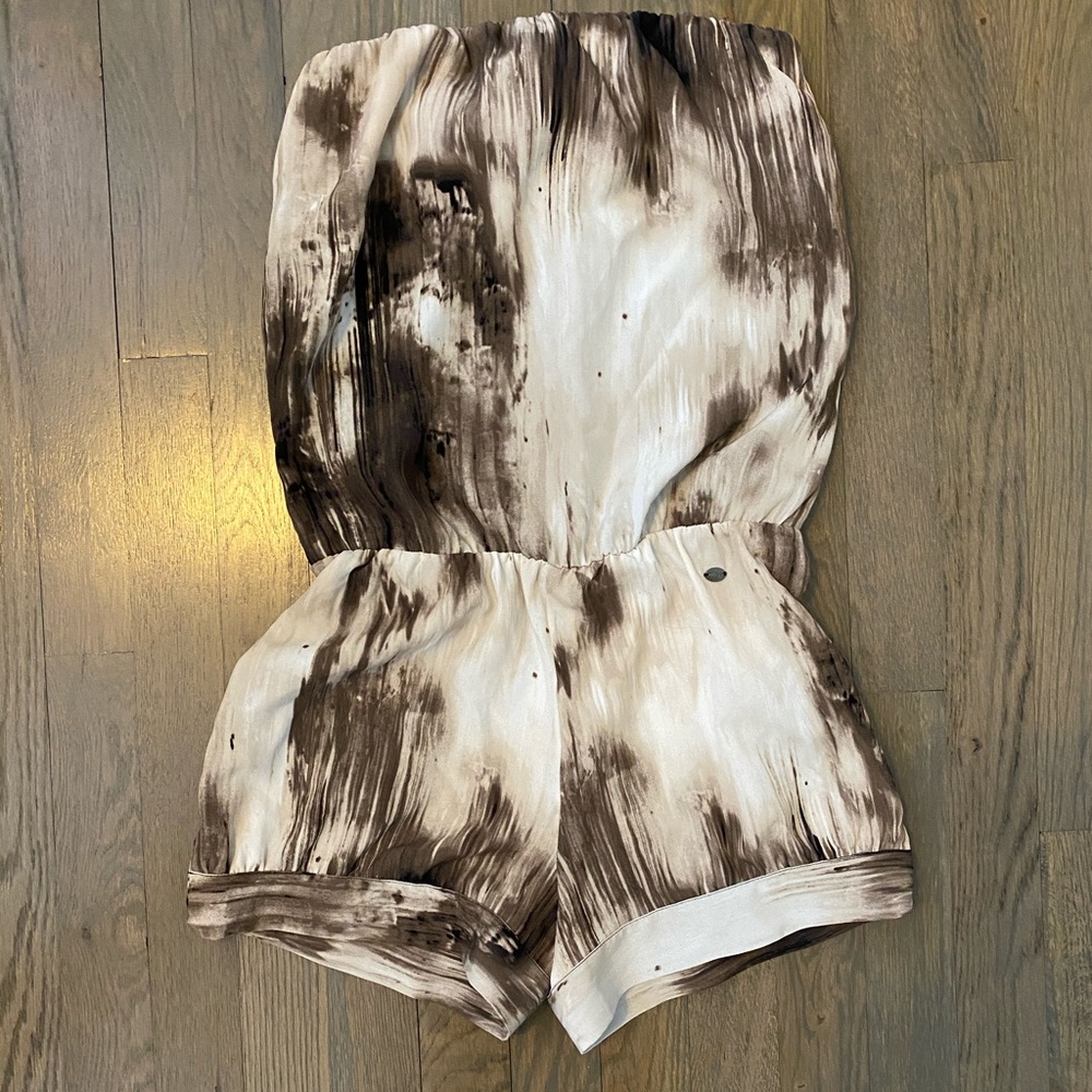Guess strapless short romper size xs. Worn once.